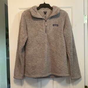 Patagonia Taupe Fleece Half-Zip Pullover